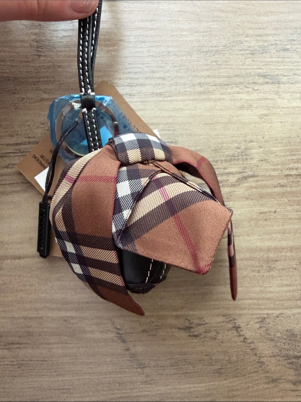 NWT Burberry Thomas Bear Giant Check Charm - Picture 3 of 6